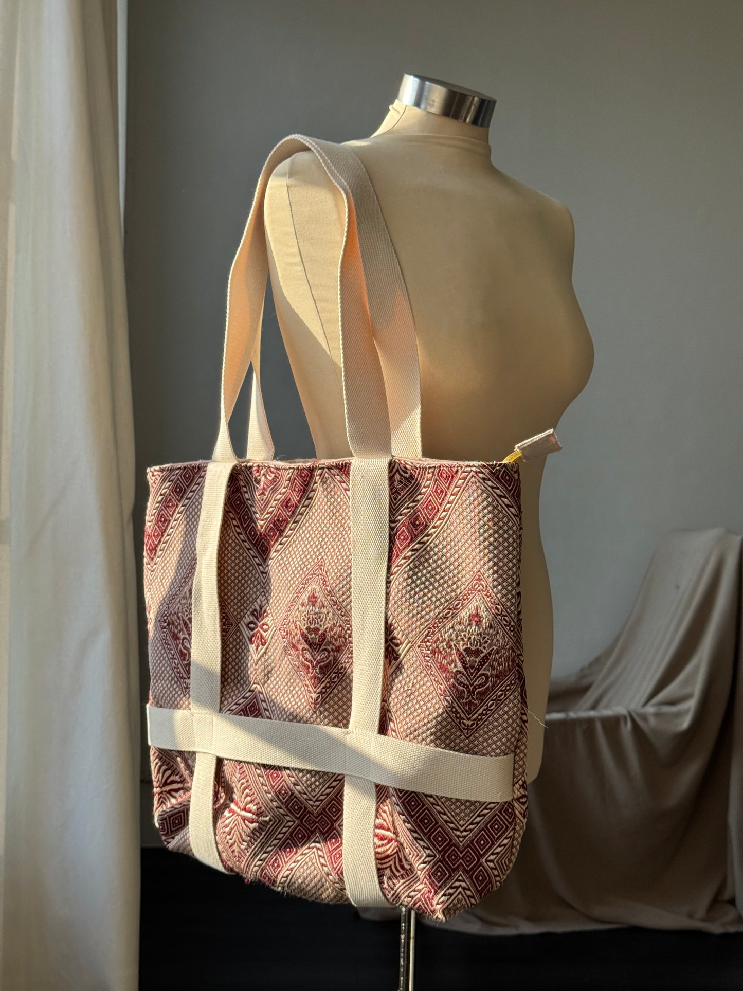 Manga Handcrafted Small Hat Holder Tote Bag