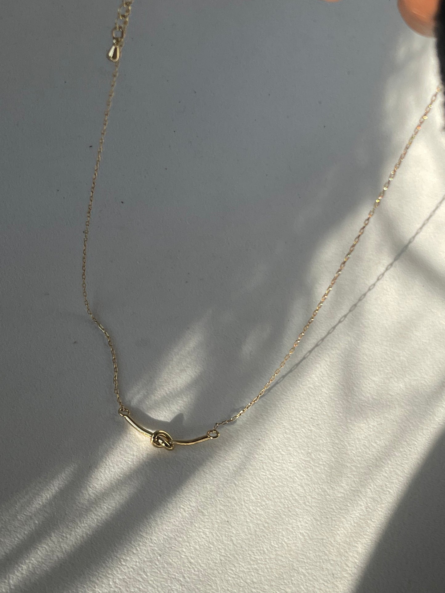 Forget Me Knot 18K Gold Plated Necklace