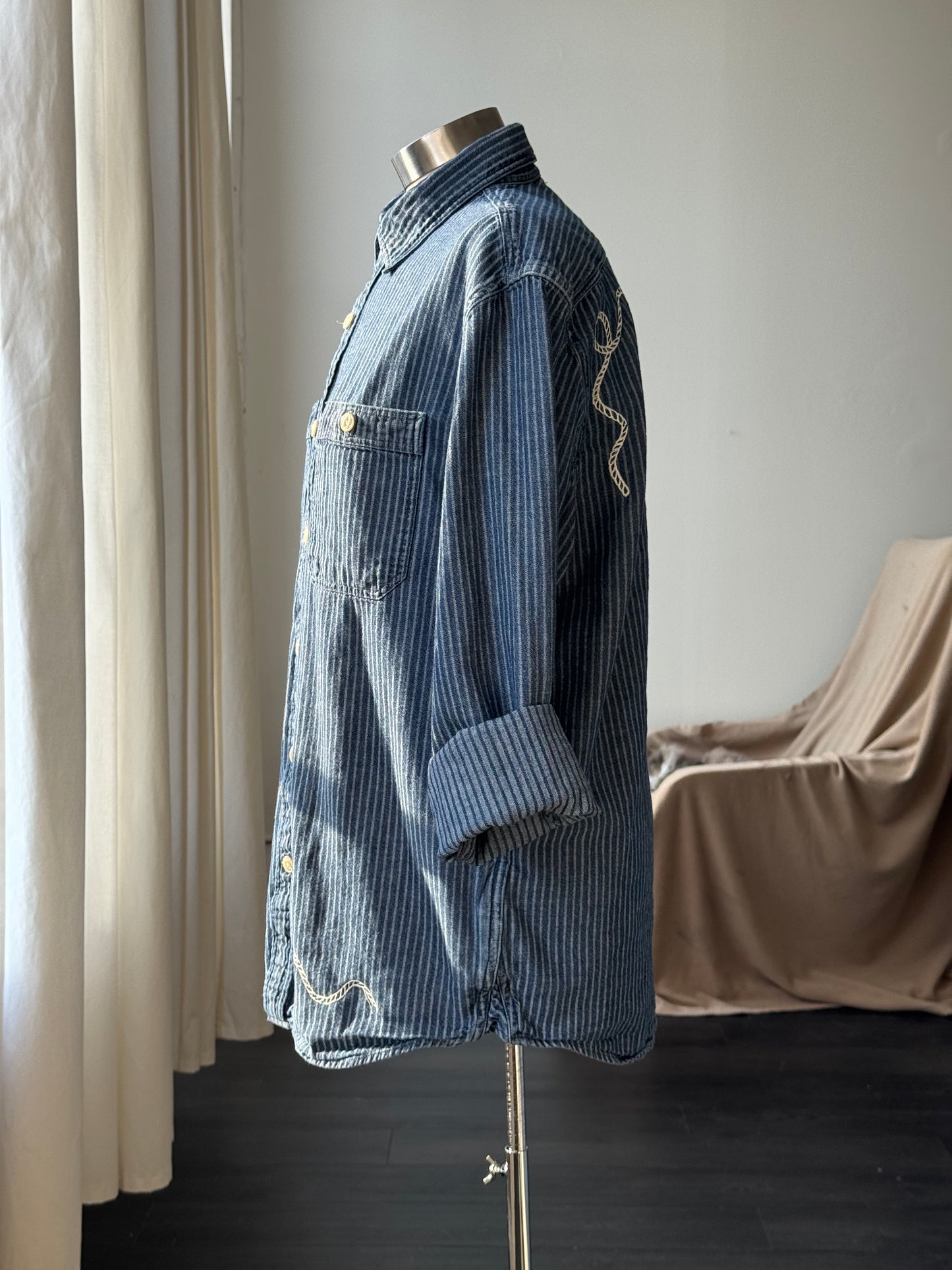Jaxson Handcrafted Embroidered Old Souls Button Down