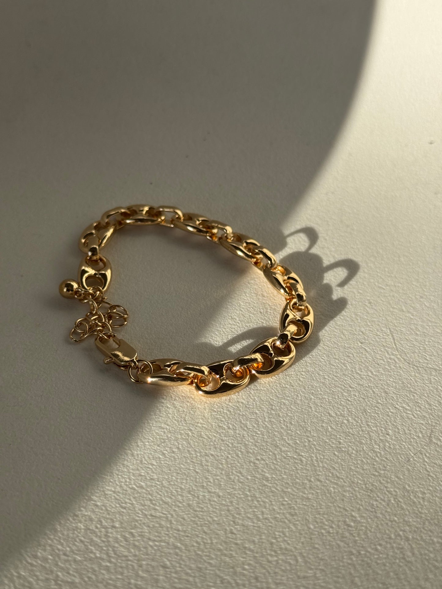 Reagan Chain Link Bracelet In Gold