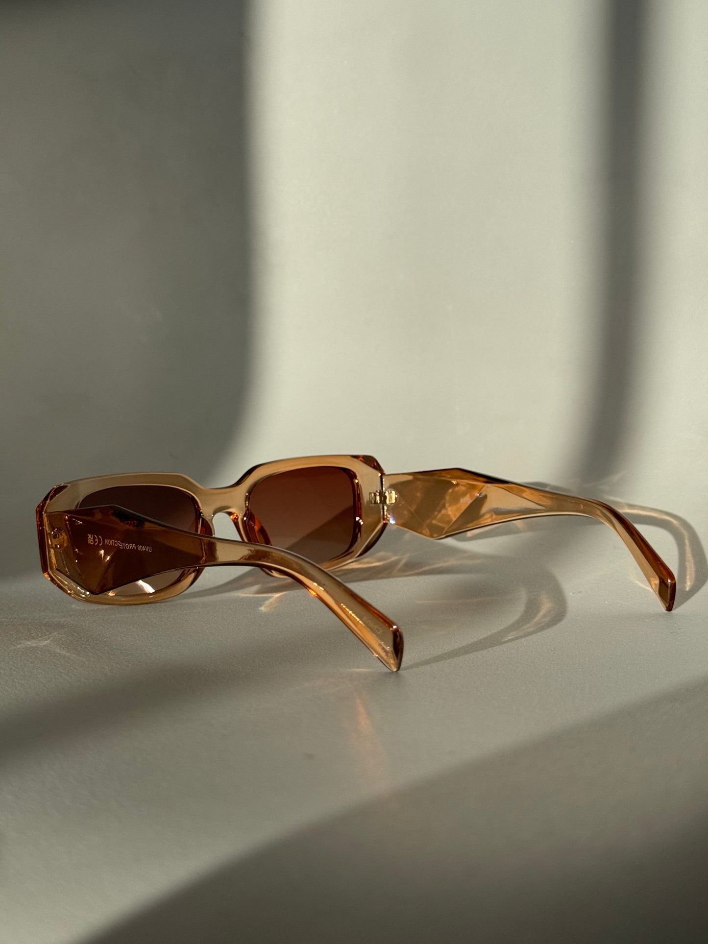 Tammy Square & Geo Sunglasses In Terracotta