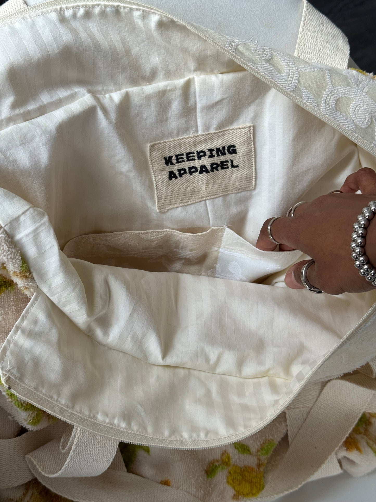 Magnus Vintage Handcrafted Cotton Tote Hat Holder Bag
