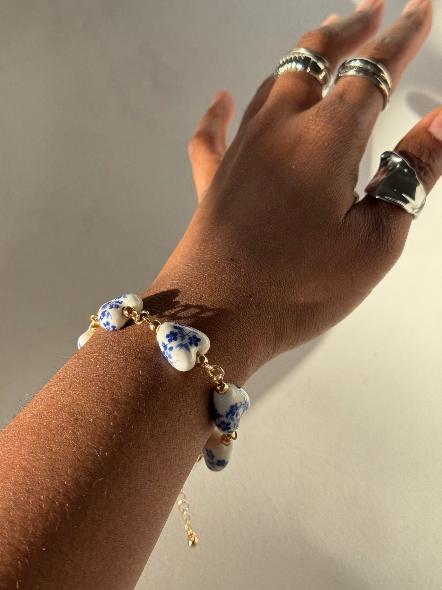 Chelsea China Glass Charm Bracelet