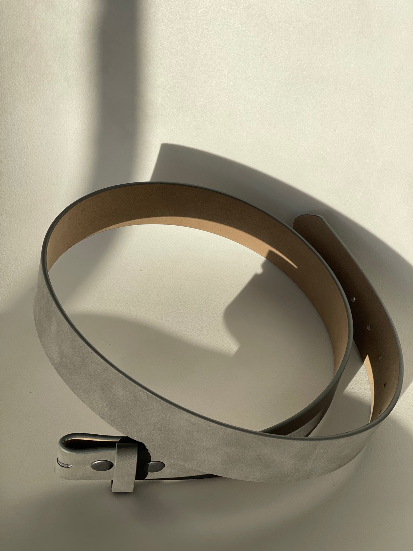 Myers Classic Belt Buckle Belt In Grey