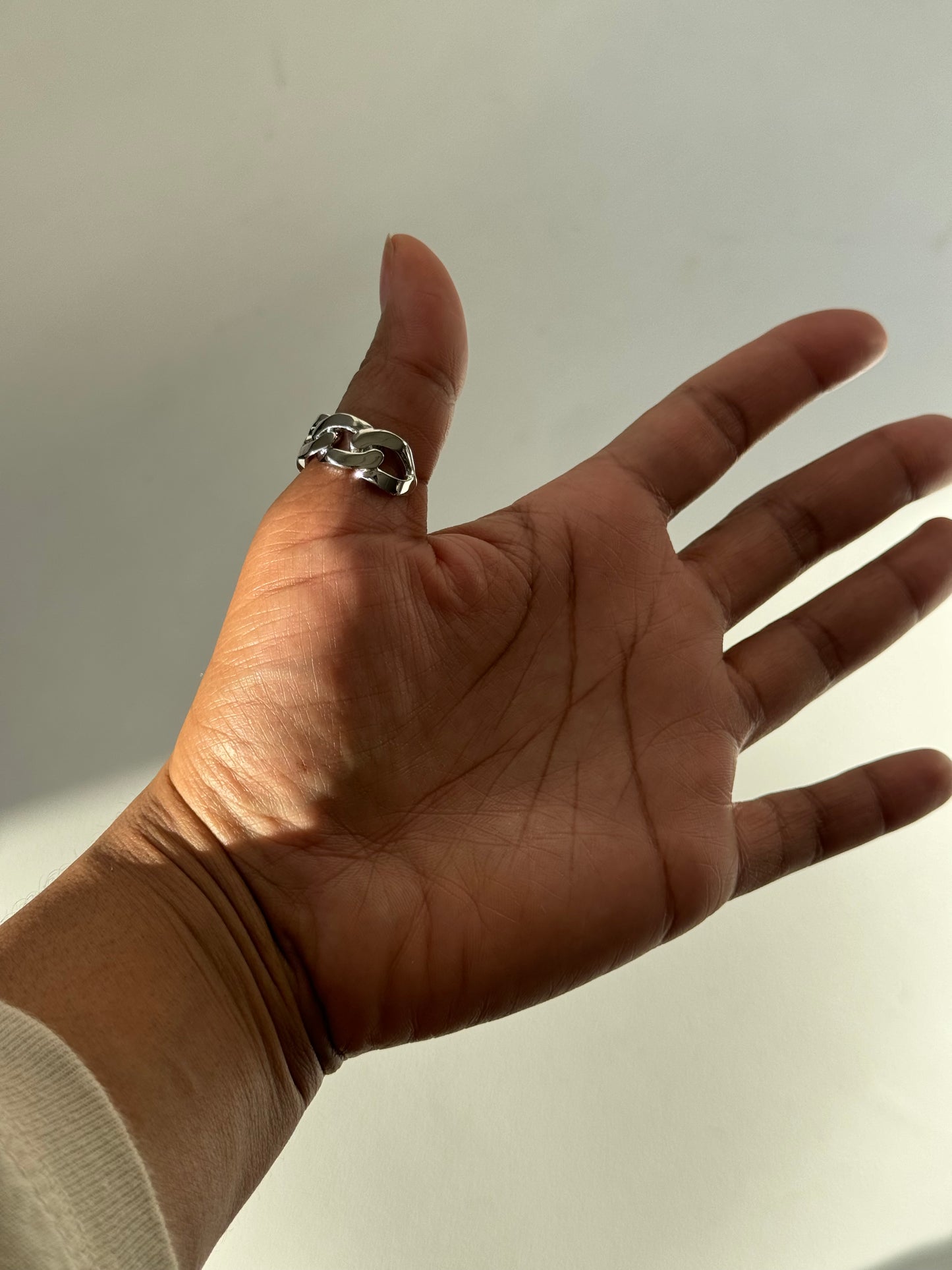 Reno Link Chain Ring In Silver 