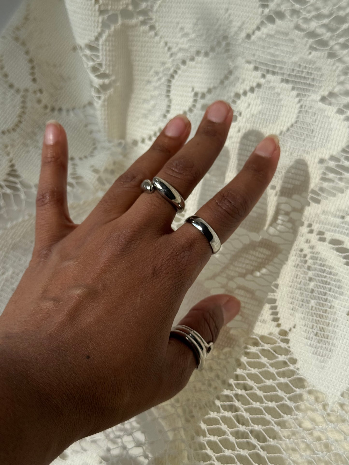Oliver Classic Single Band Ring In Gunmetal Silver