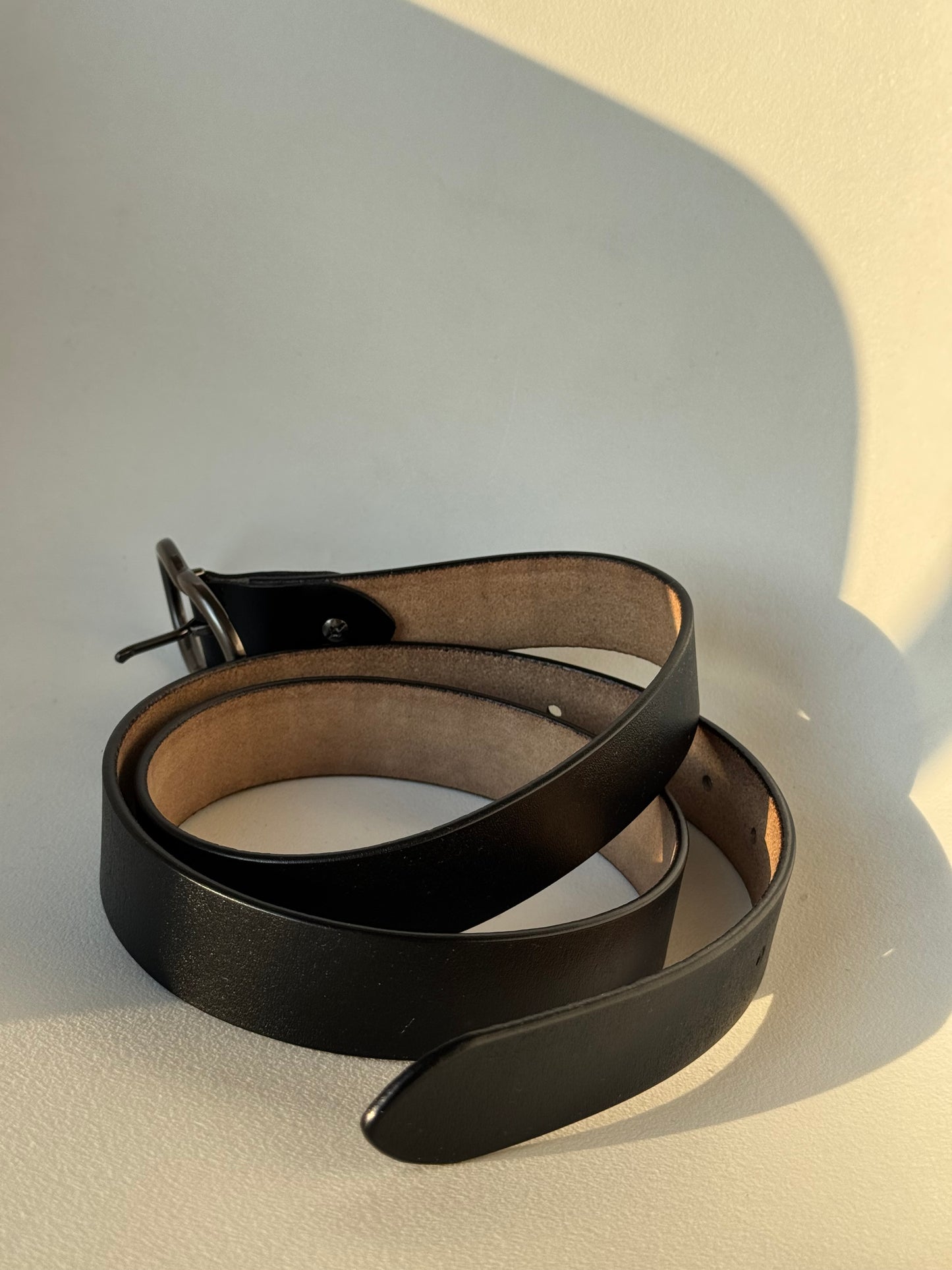 Michael Classic Gunmetal Belt In Black