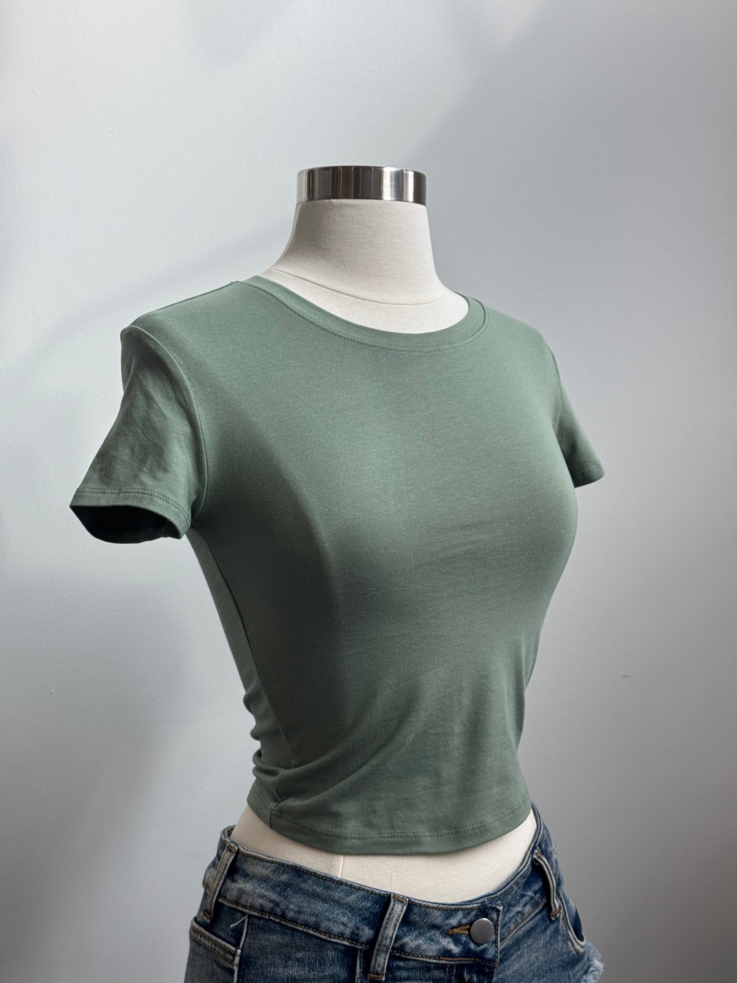 Frankie Classic Cotton Baby Tee In Avocado