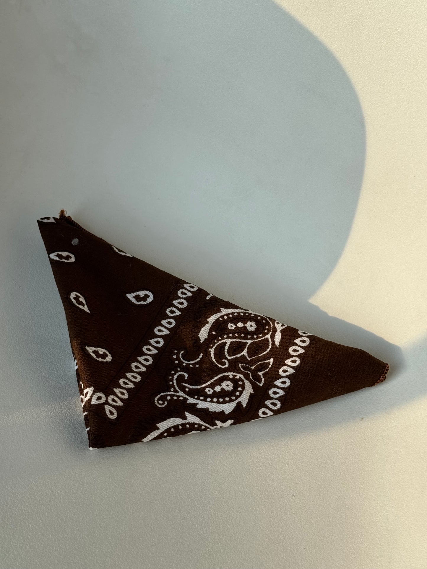 Garret Classic Cotton Bandana In Chocolate