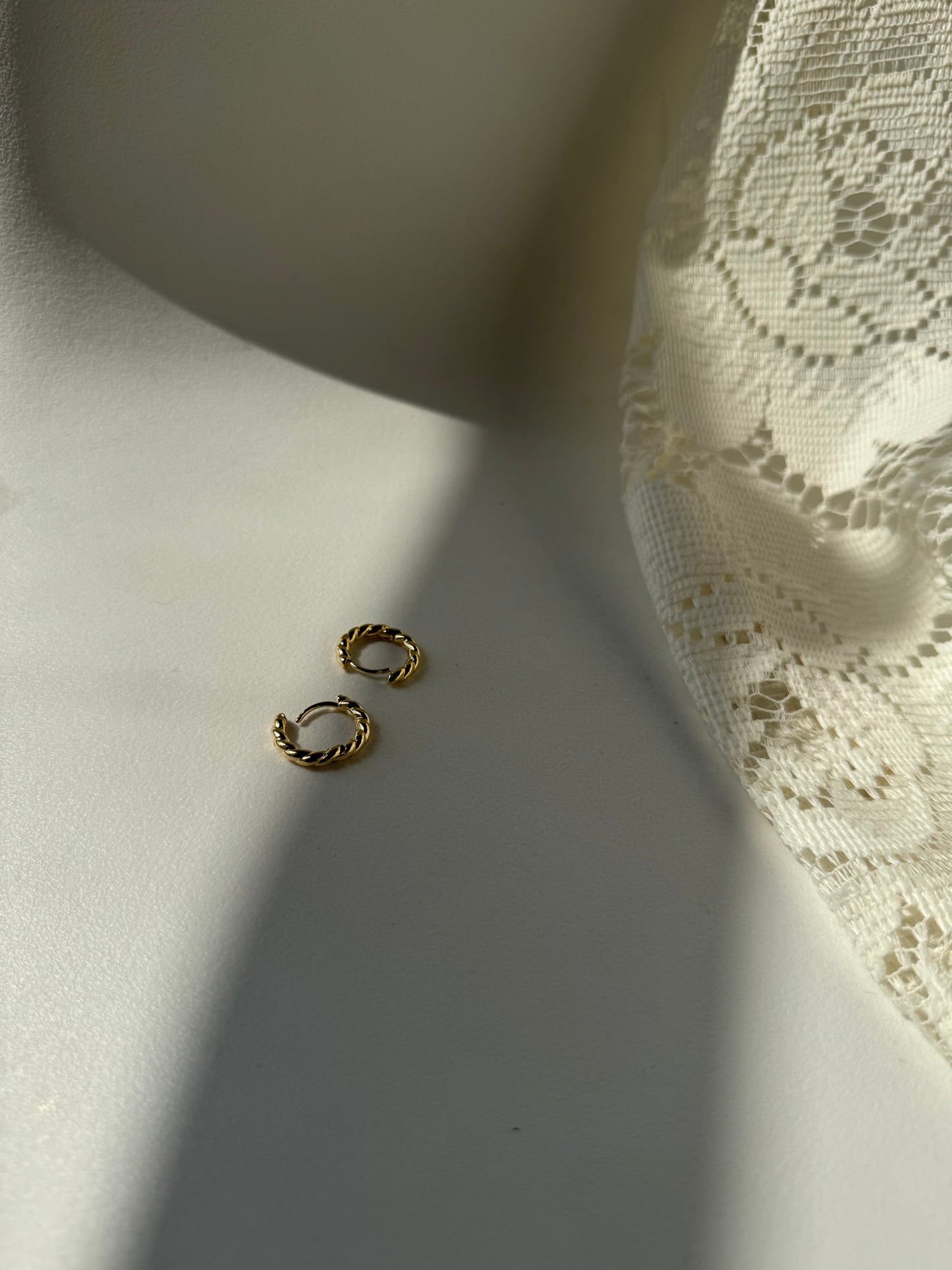 Cooper Classic Crescent Hug Hoop Earring In Gold