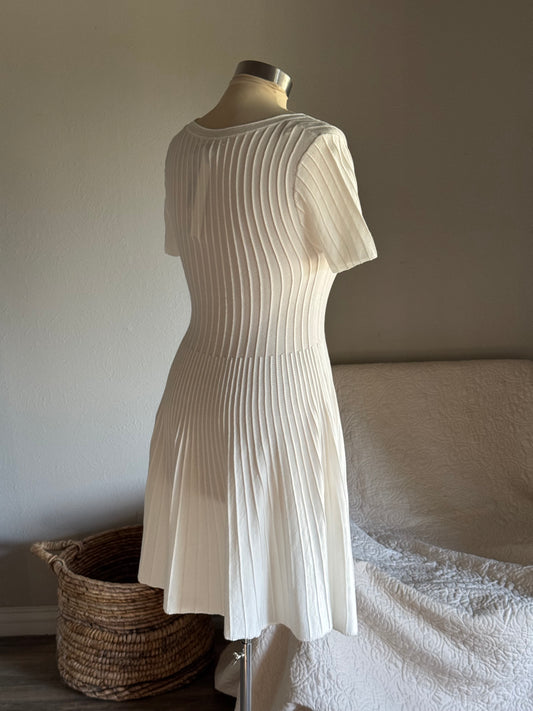 Paula Classic Ultra Soft Day Dress In Ivory