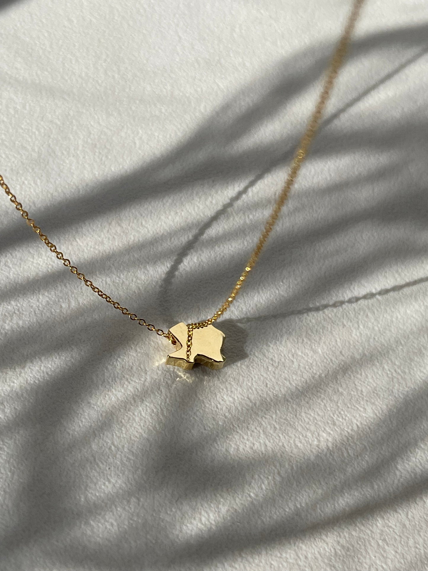 Maverick 14K Gold Dipped Texas Mini Mirror Statement Necklace In Gold