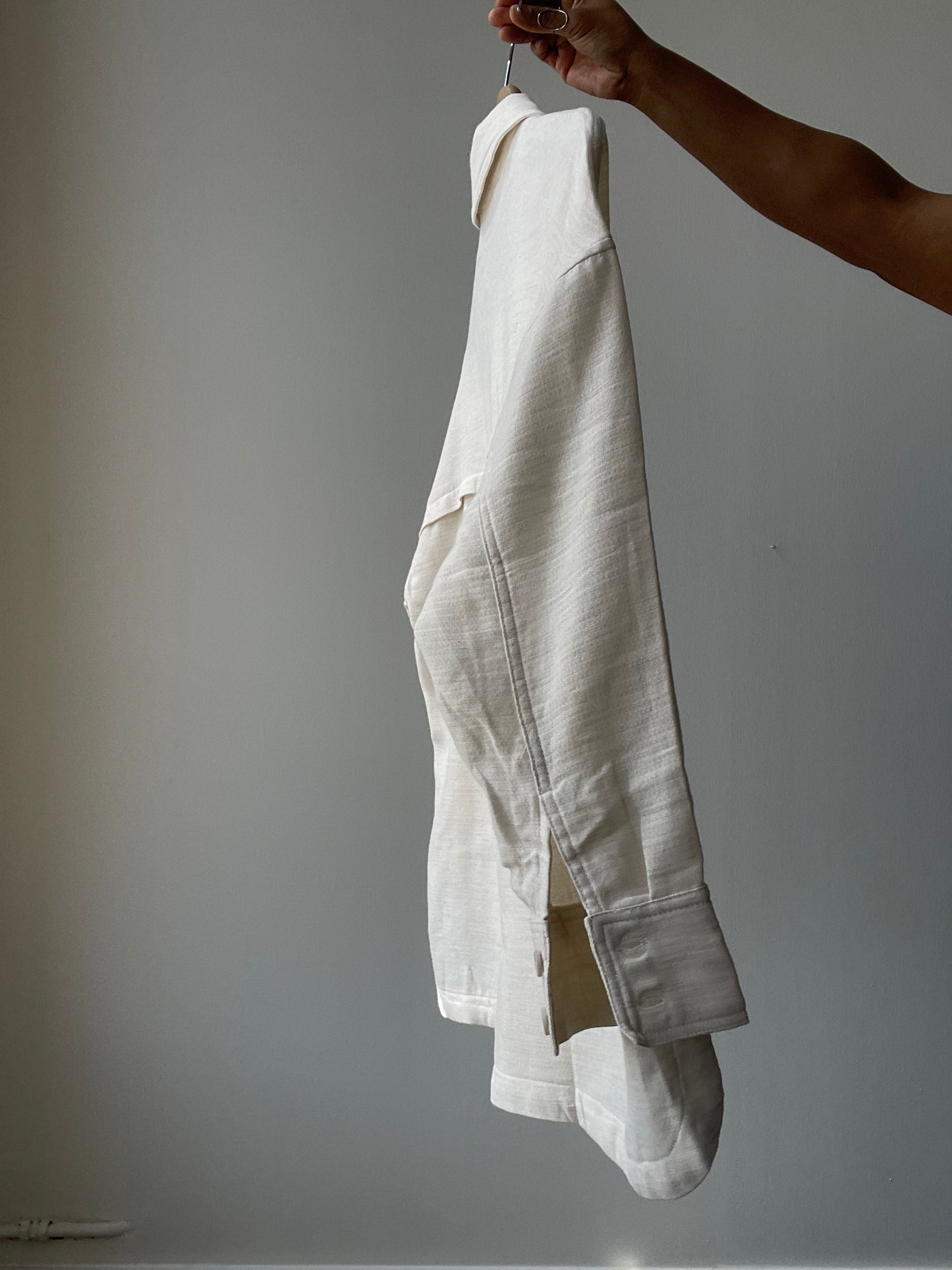 Sydney Classic Lightweight Shacket In Natural
