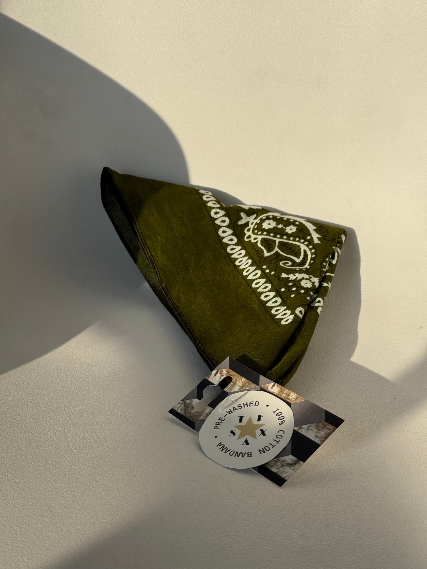 Garret Classic Cotton Bandana In Army Green
