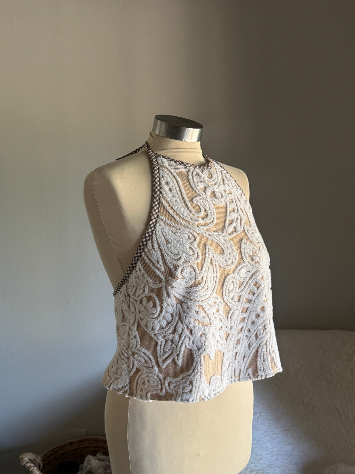 Brenda Handcrafted Halter Towel Top