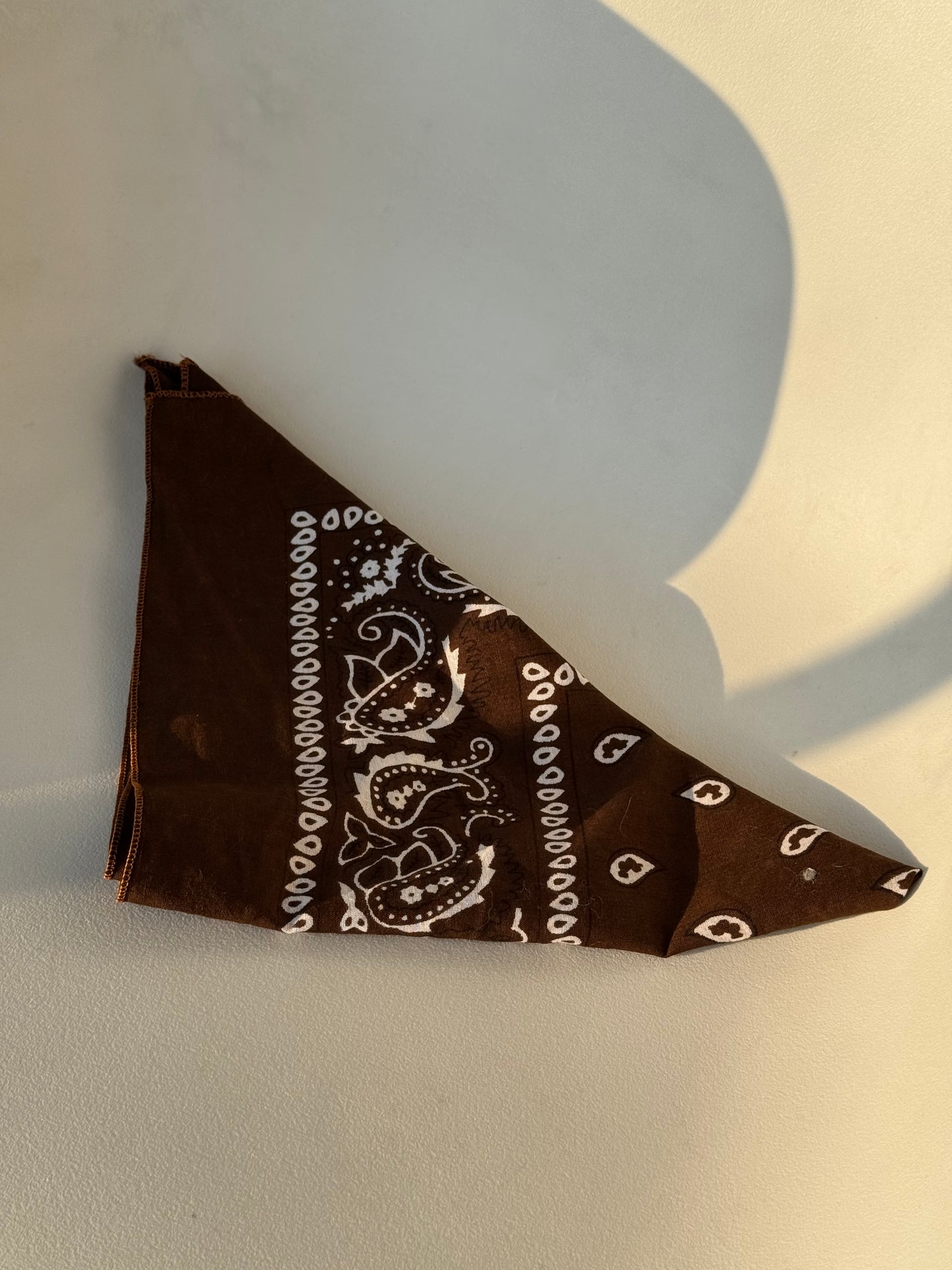 Garret Classic Cotton Bandana In Chocolate