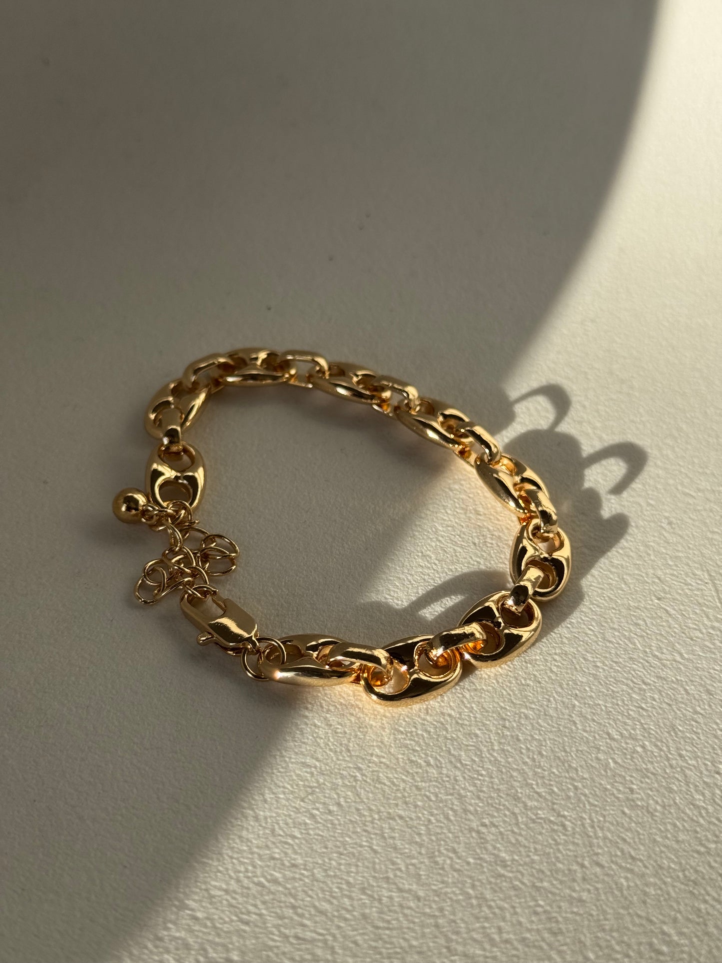 Reagan Chain Link Bracelet In Gold
