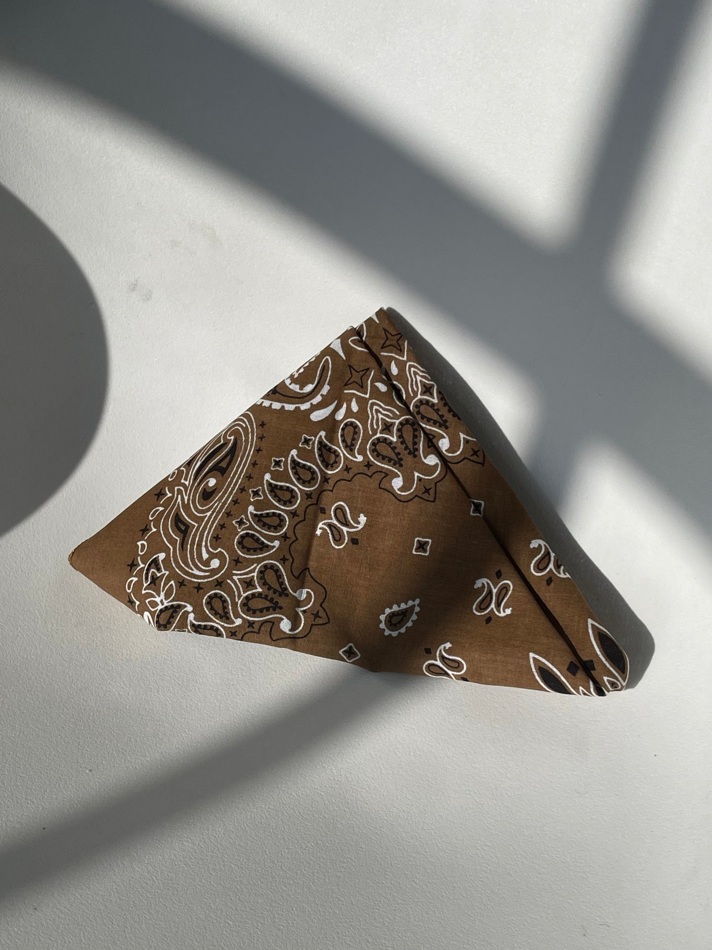 Garret Classic Cotton Bandana In Brown