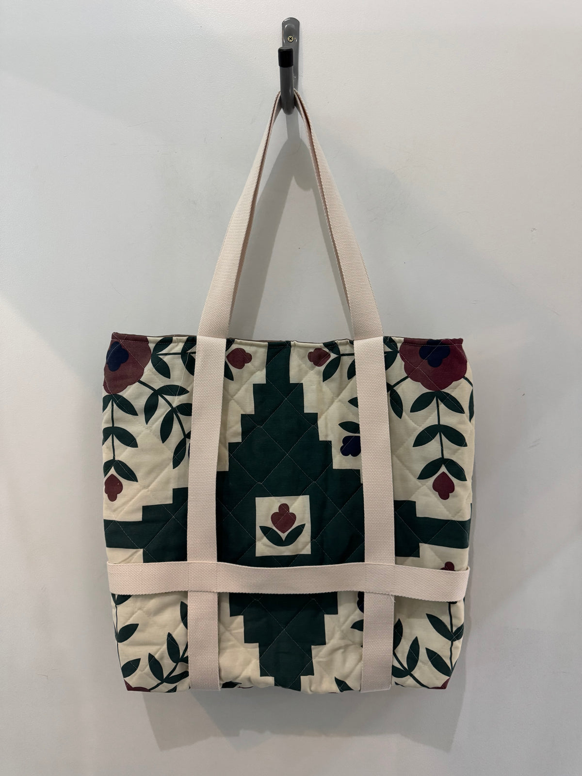Haselden Handcrafted Quilted Hat Holder Tote Bag