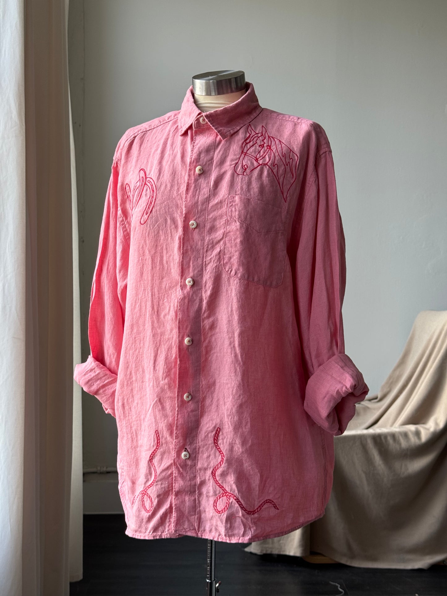 Jaxson Handcrafted Embroidered Button Down