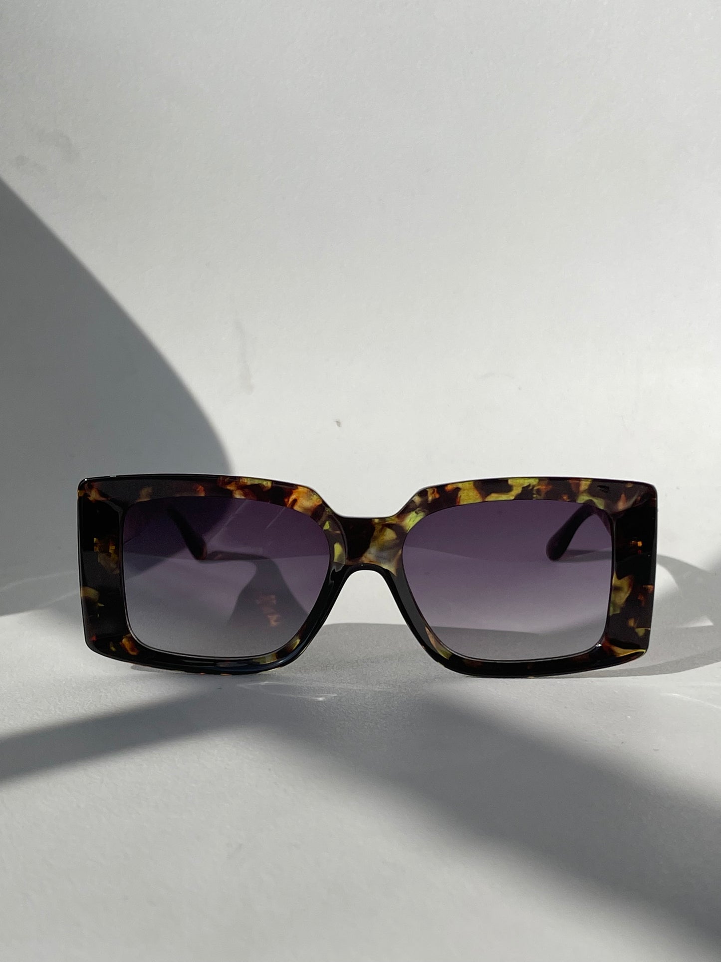 Celine Classic Square Sunglasses In Green Tortoise