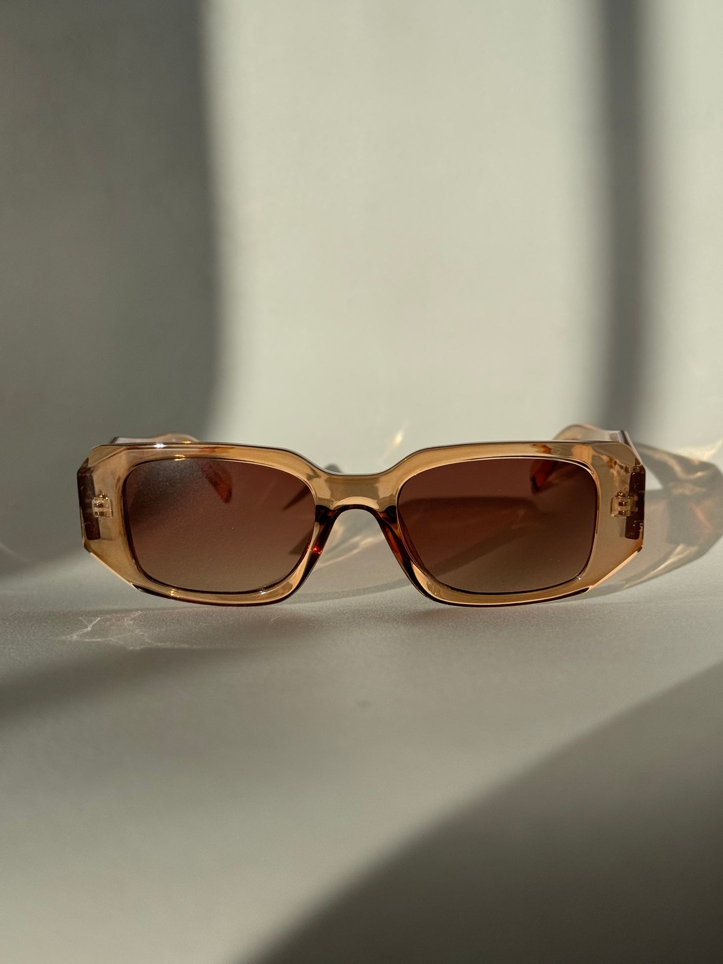 Tammy Square & Geo Sunglasses In Terracotta