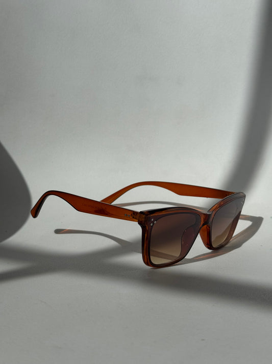 Tangi Triple Stud Classic Sunglasses In Brown