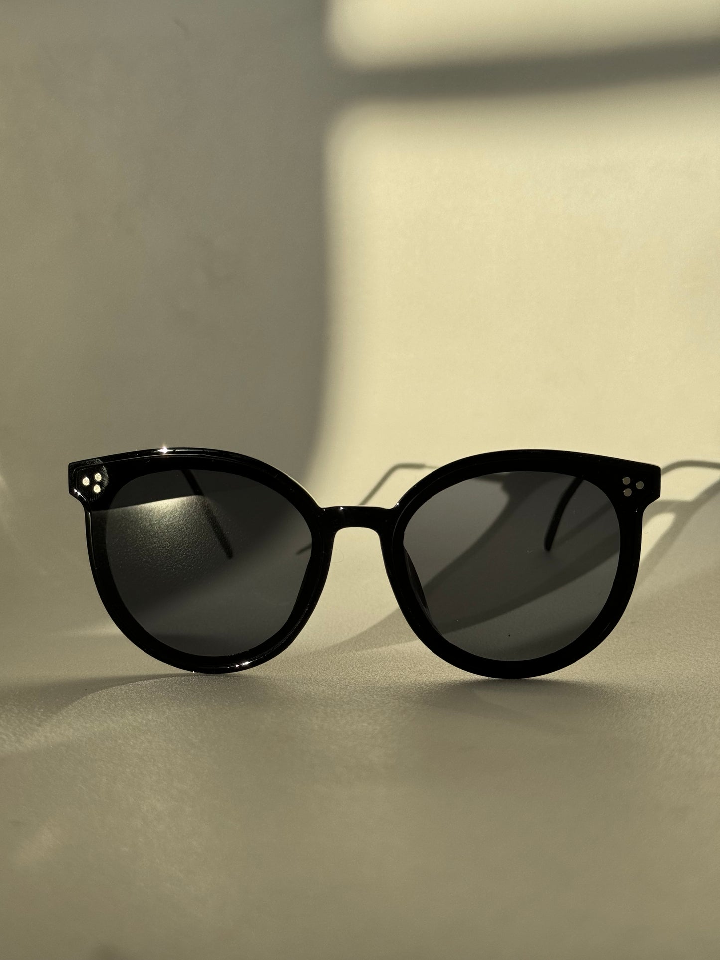 Patrick Tri Stud Sunglasses In Black