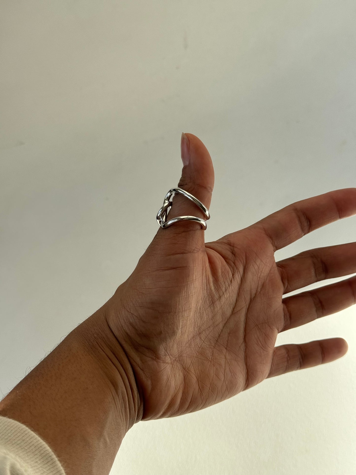 Fabian Infinity Ring In Silver