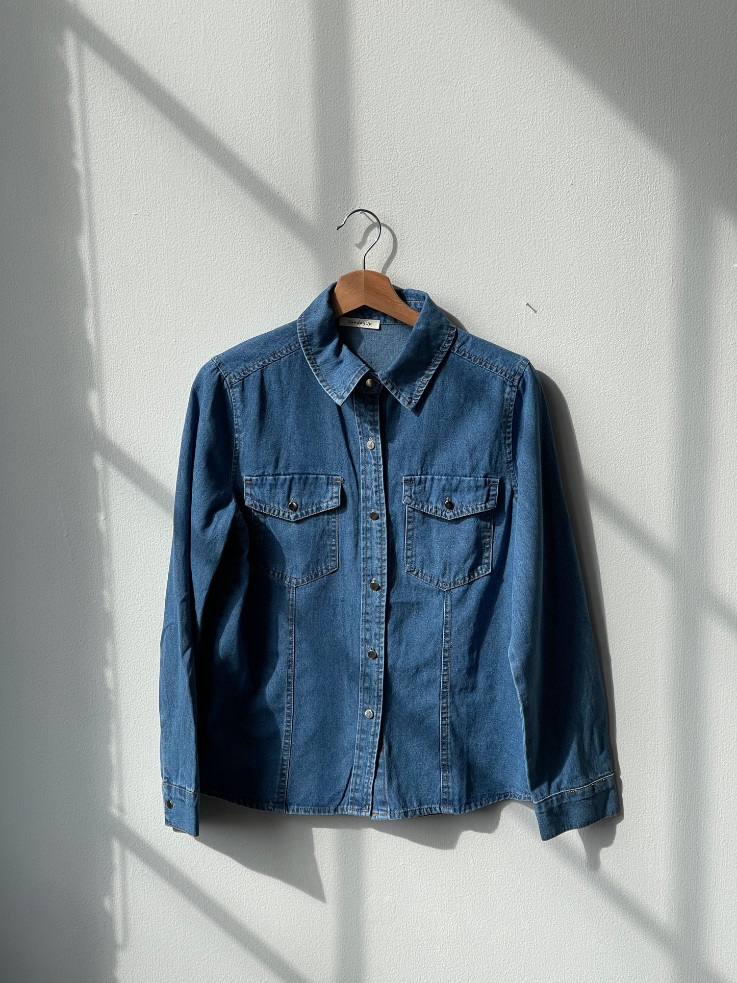 Cassidy Classic Long Sleeve Denim Button Down