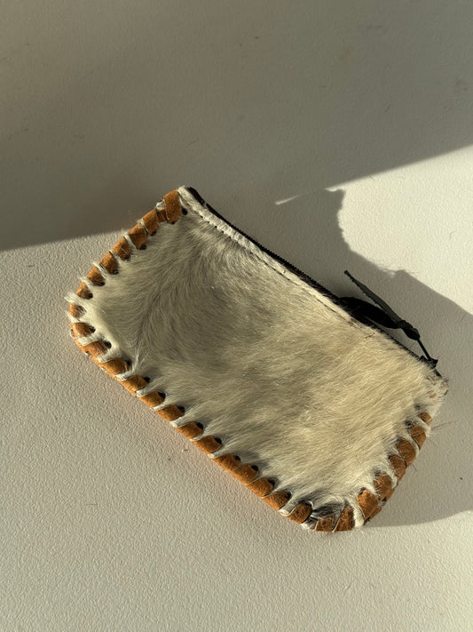 Rena Artisan Cowhide Two Tone Wallet Pouch