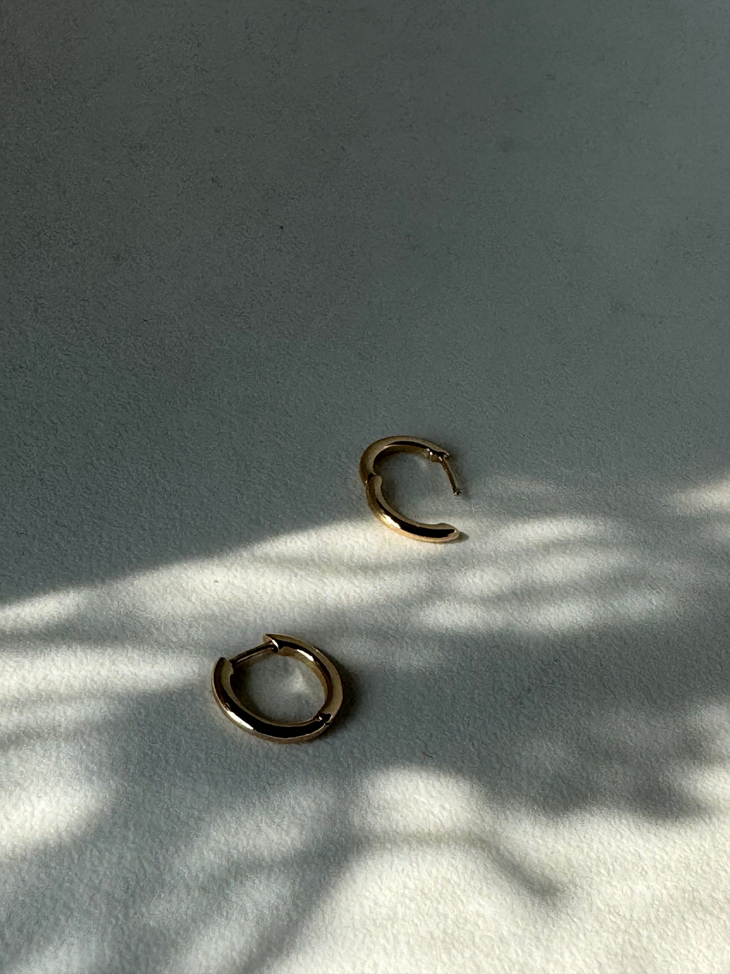 Katie Classic Gold Dipped Mini Hug Hoop Earring In Gold