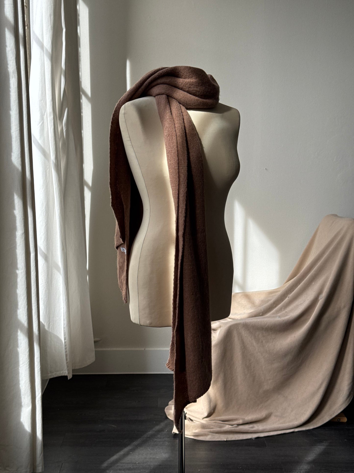 Tina Classic Ultra Soft Scarf In Mocha