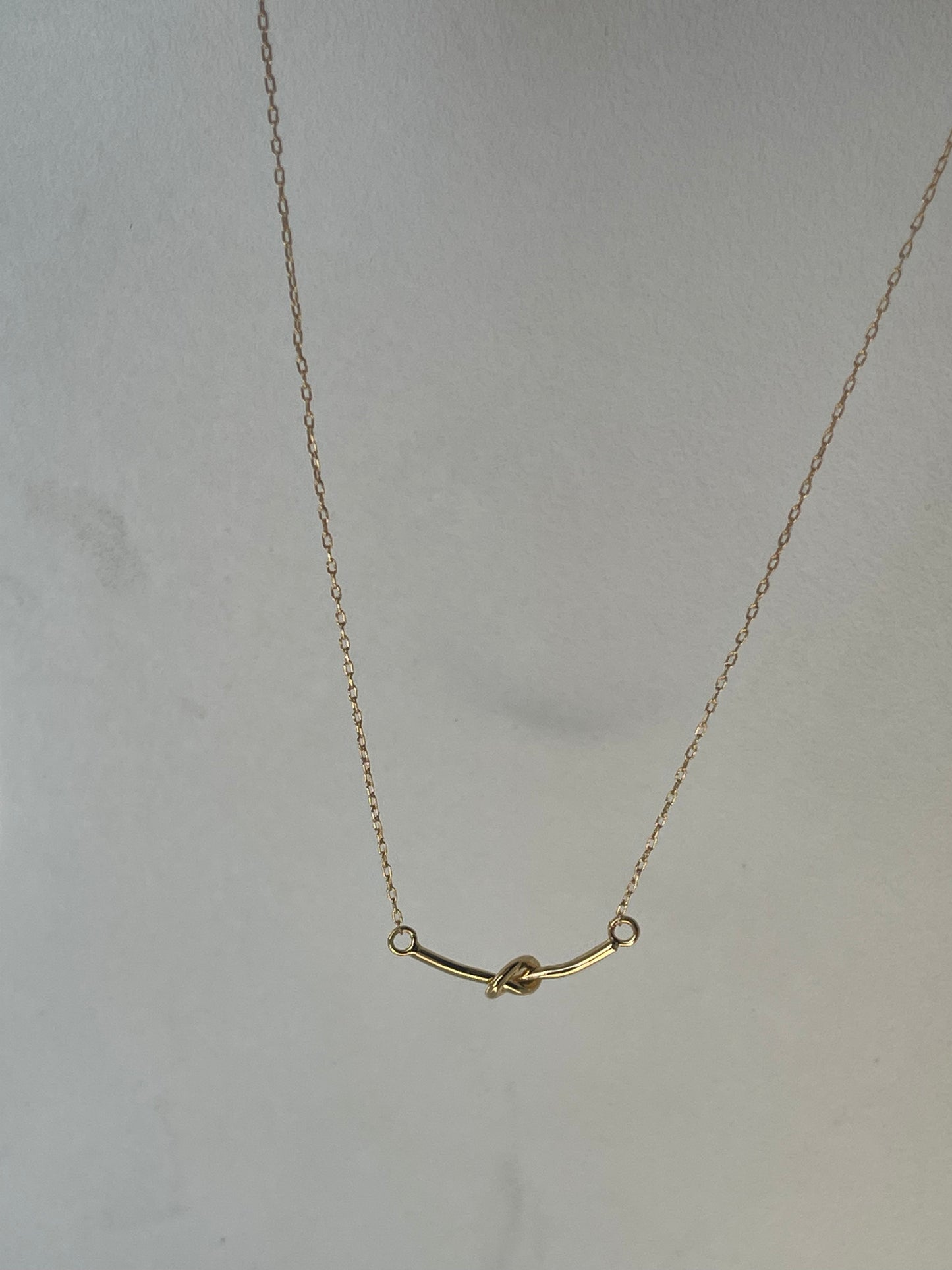 Forget Me Knot 18K Gold Plated Necklace