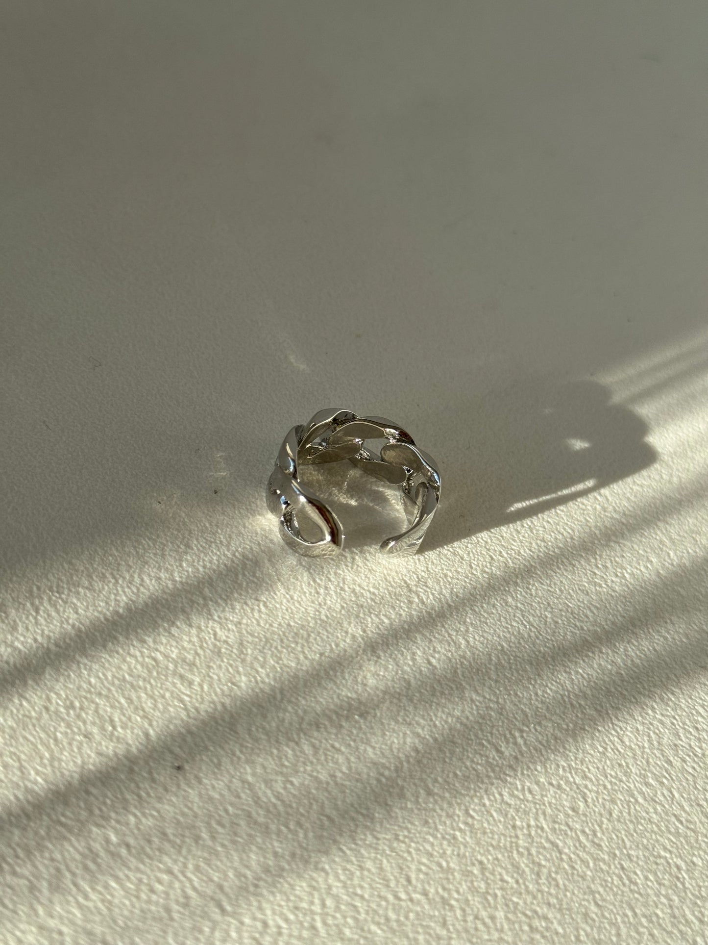 Reno Link Chain Ring In Silver 