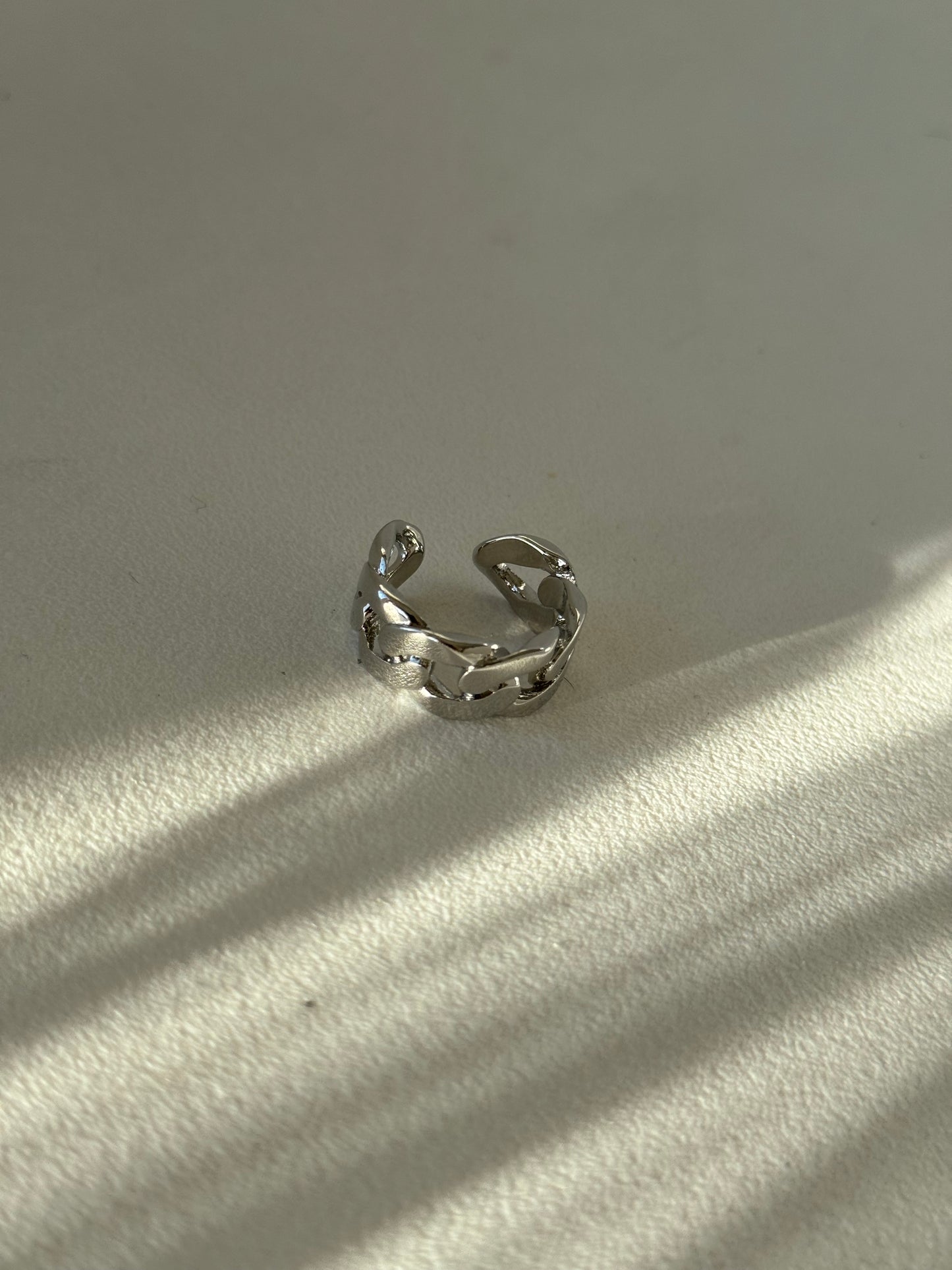 Reno Link Chain Ring In Silver 