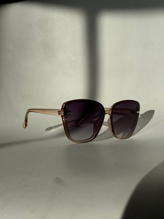 Cherie 70s Style Sunglasses In Taupe
