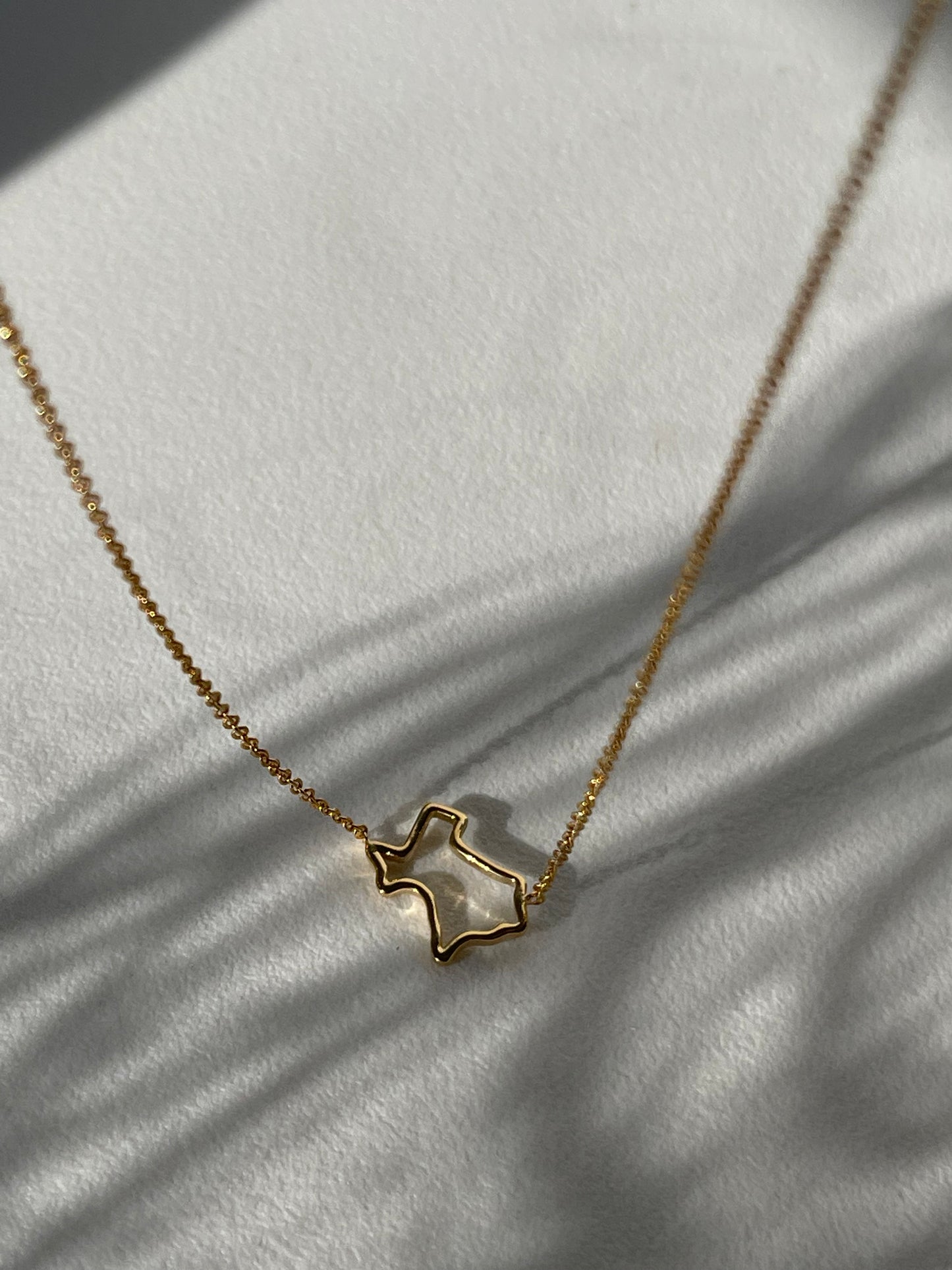 Texas Geo Statement Necklace In Gold