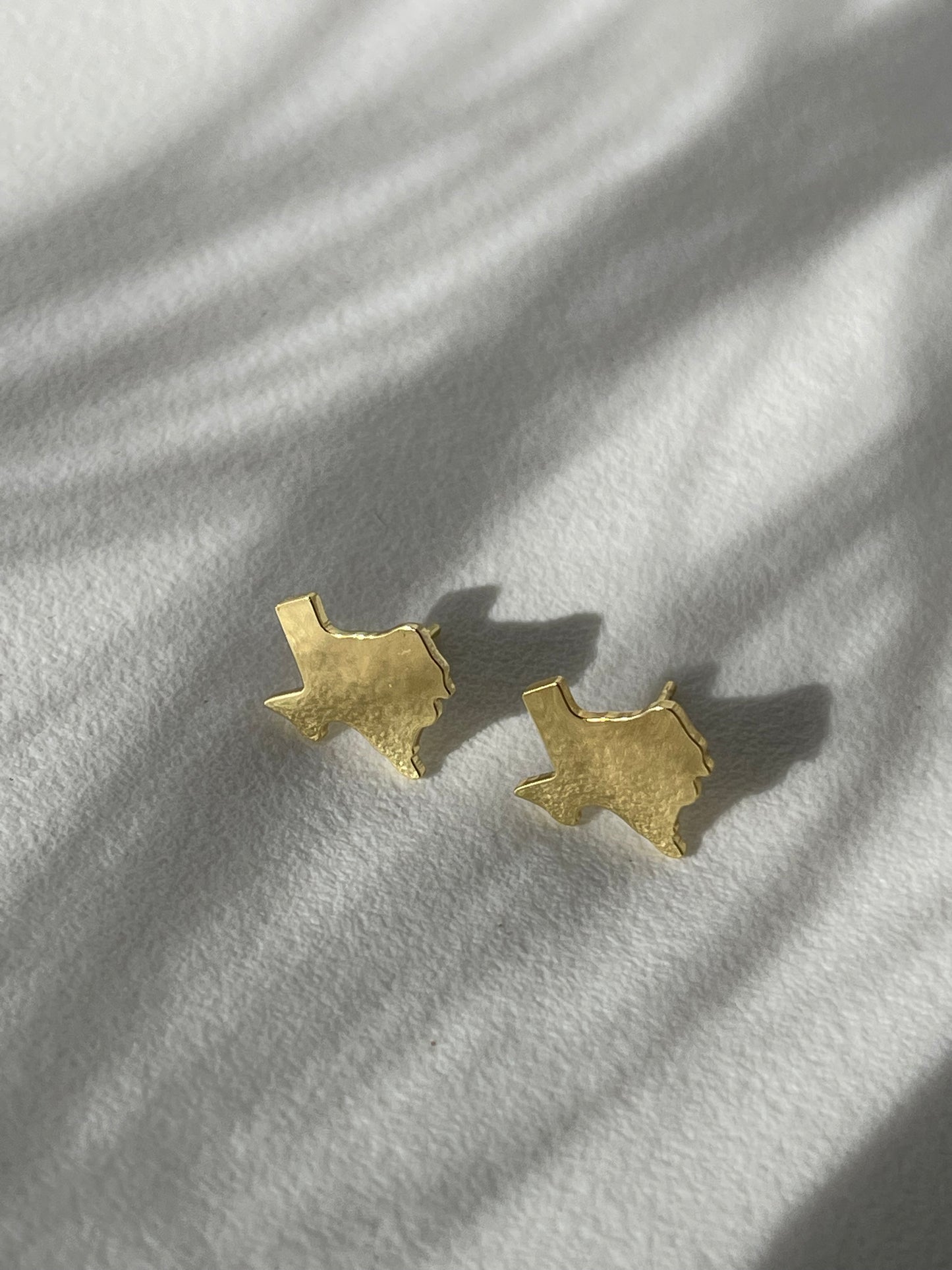 Texas Mirror Statement Earring In Gold