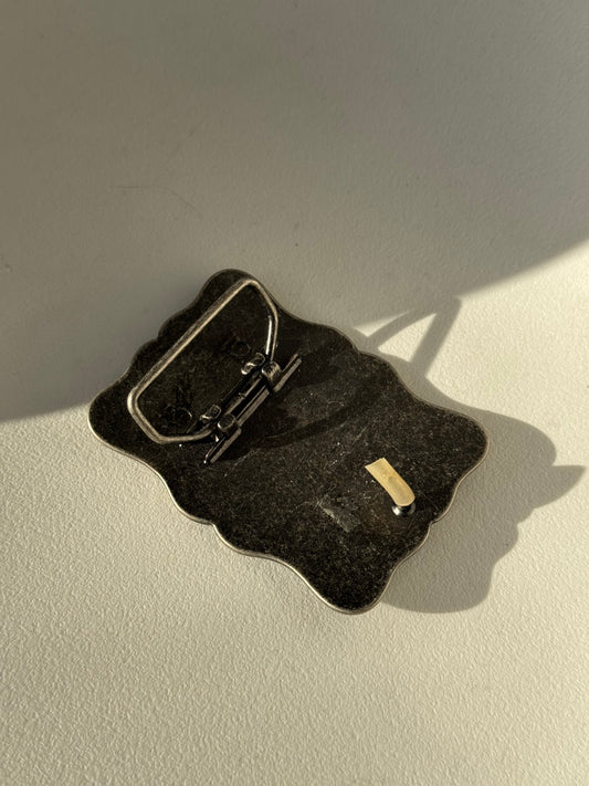 Adam Vintage Style Belt Buckle In Antique Silver