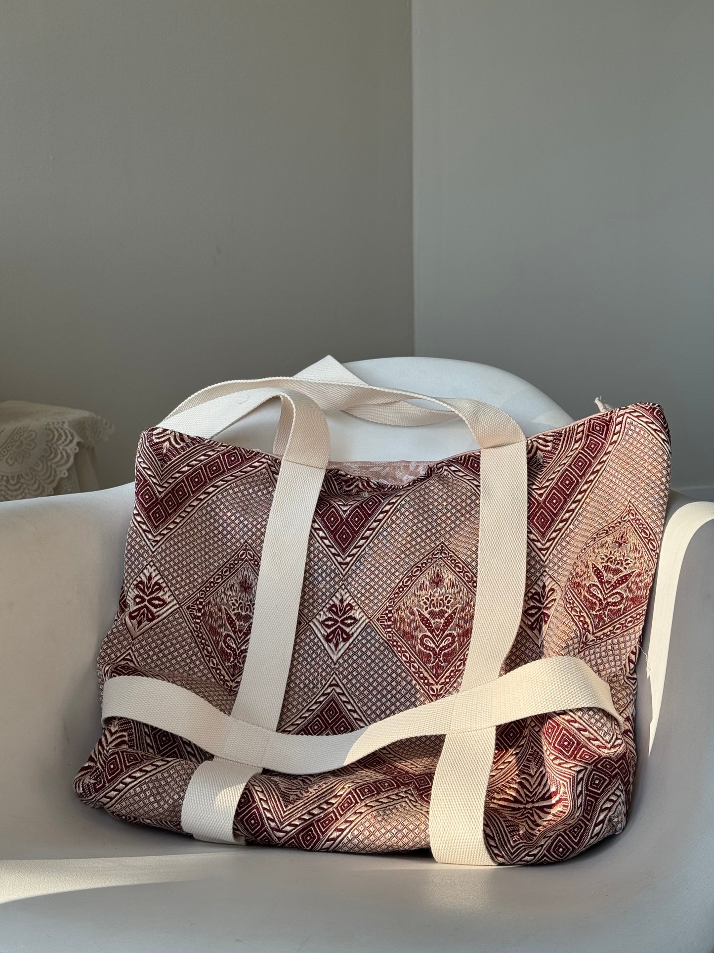 Manga Handcrafted Small Hat Holder Tote Bag