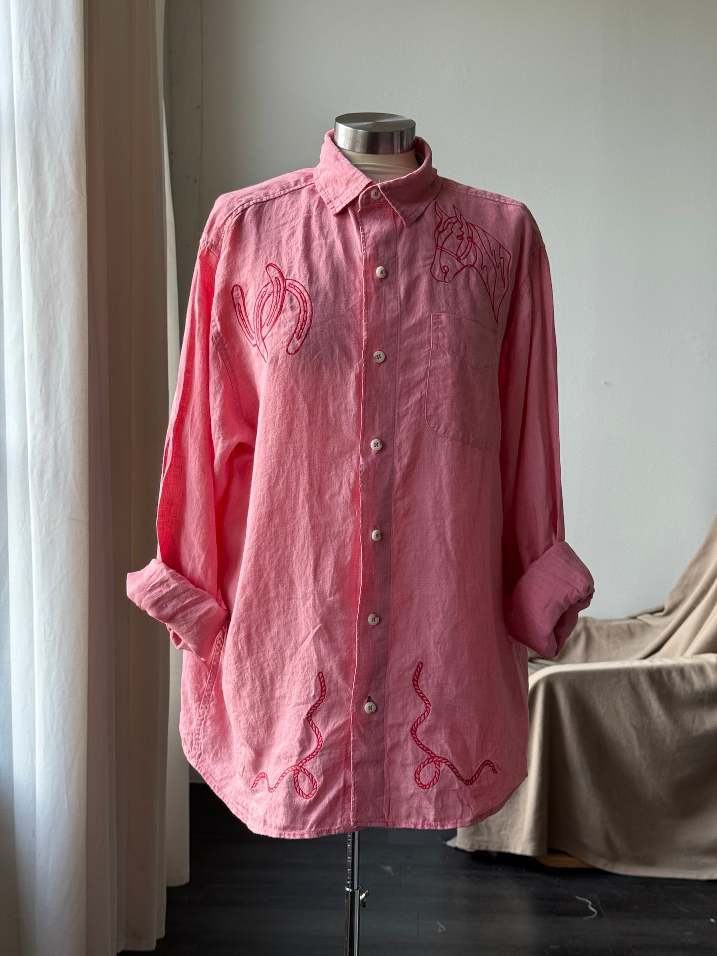 Jaxson Handcrafted Embroidered Button Down