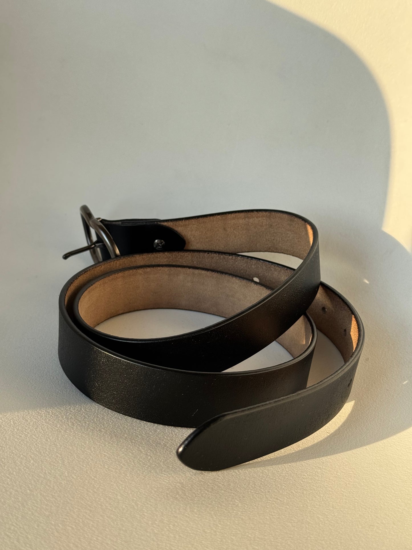 Michael Classic Gunmetal Belt In Black