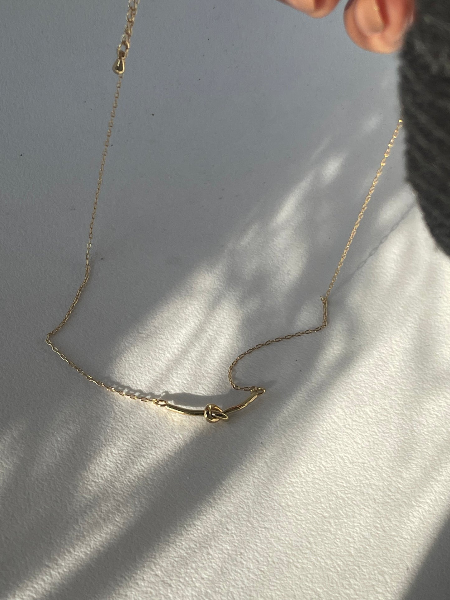 Forget Me Knot 18K Gold Plated Necklace