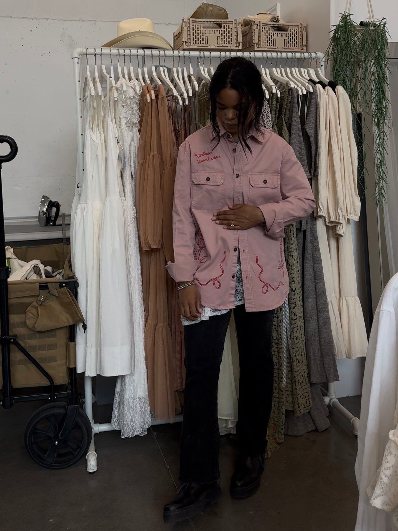 Jaxson Handcrafted Embroidered Rodeo Workwear Shacket The 2nd