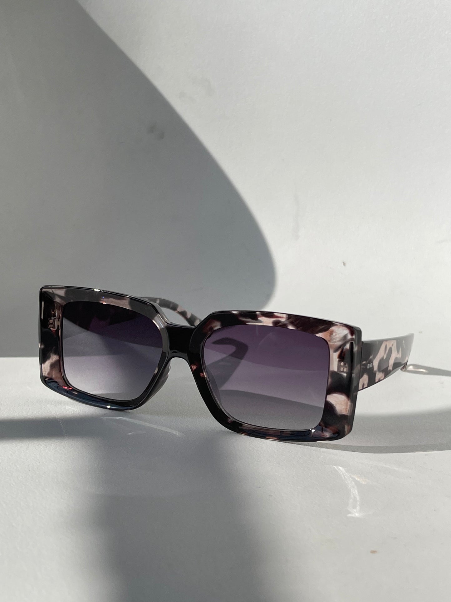Celine Classic Square Sunglasses In White Tortoise