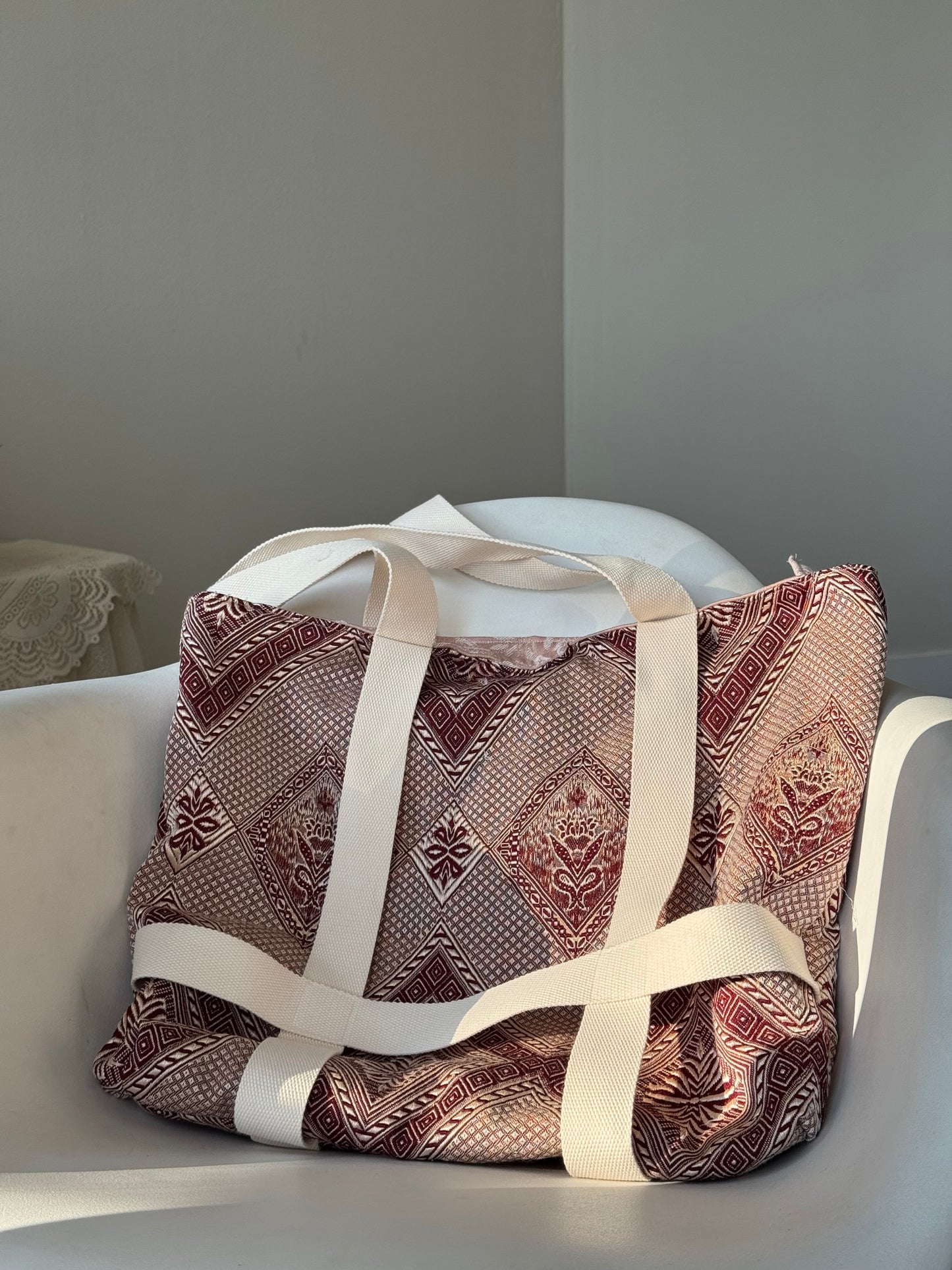 Manga Handcrafted Small Hat Holder Tote Bag