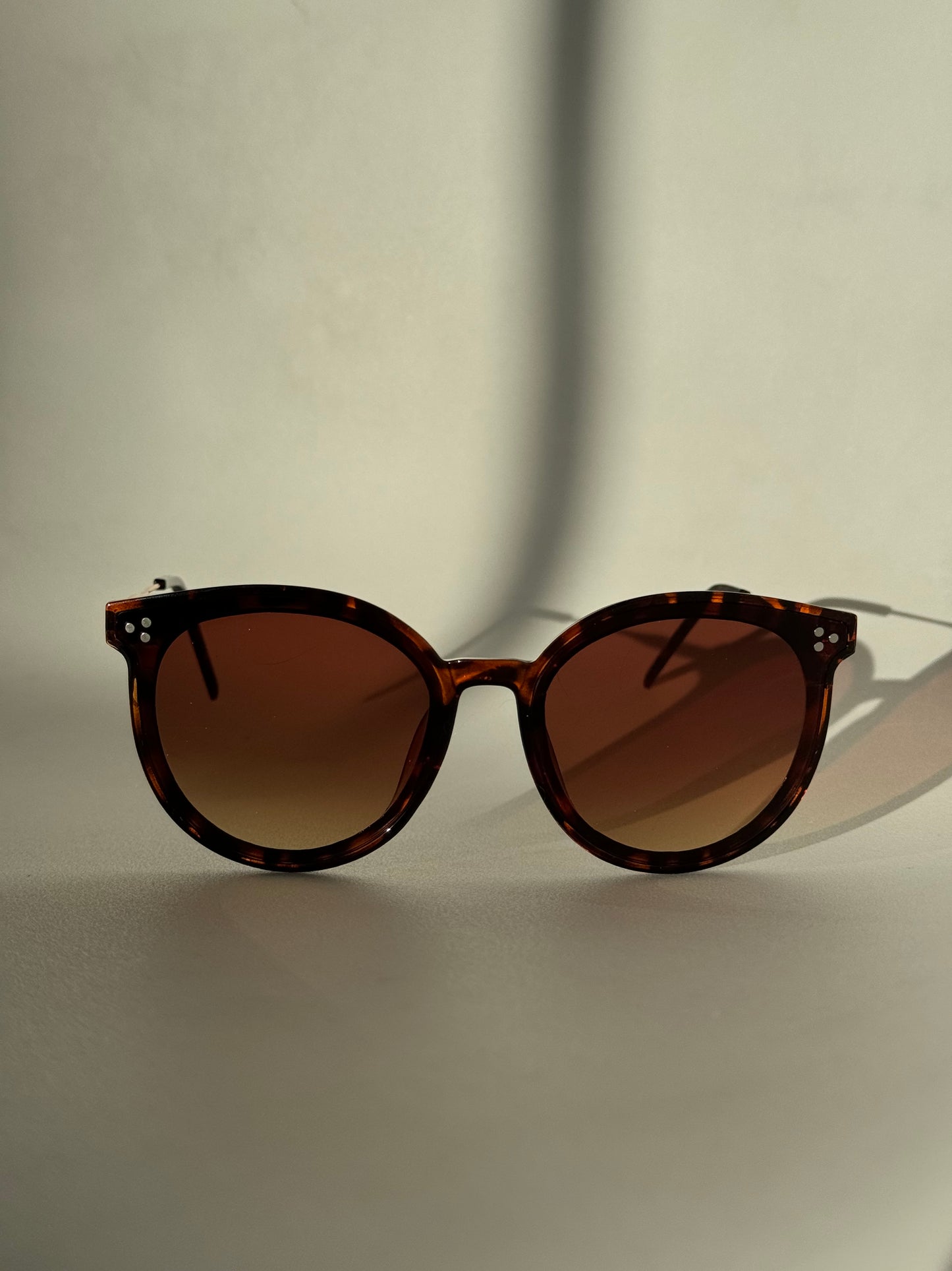 Patrick Tri Stud Sunglasses In Tortoise