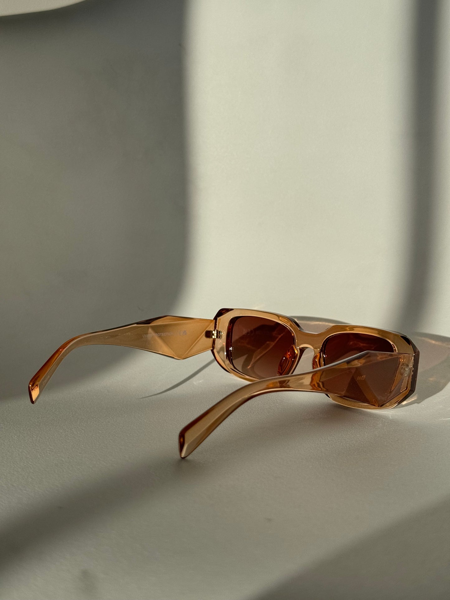Tammy Square & Geo Sunglasses In Terracotta
