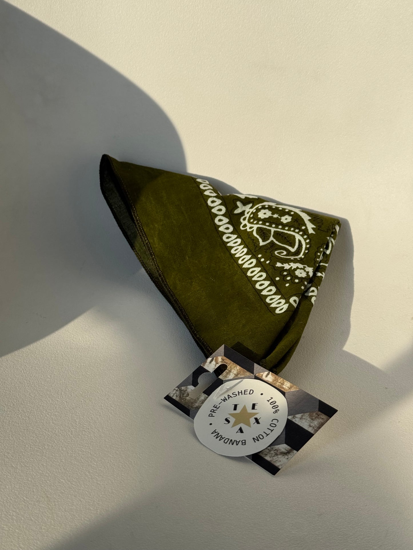 Garret Classic Cotton Bandana In Army Green